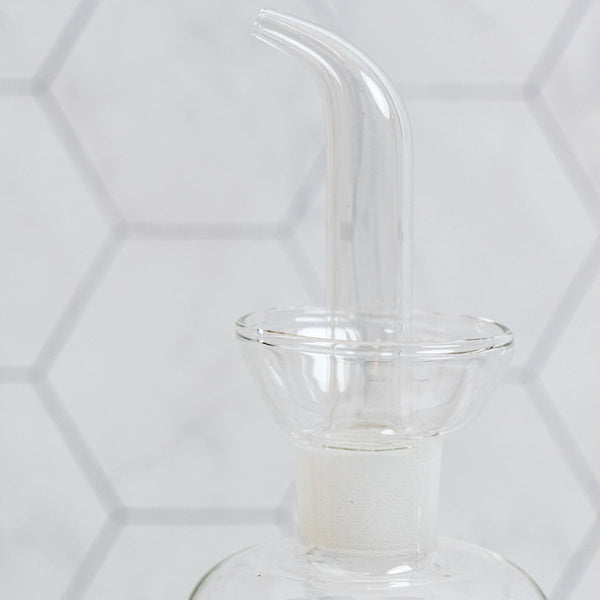 SIARGAO Glass Oil & Sauce Cruet - Round Bottle per piece